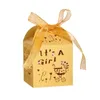 10/25 Mini Boîtes-cadeaux mignons pour les filles pour prendre des douches pour bébés douches fêtes d'anniversaire emballage de cadeaux rose emballage de bonbons en gros Supply 231227