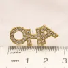 Orecchini di design Dolce acciaio inossidabile Designer di marca Lettere Stud Clip Catena Placcato oro Orecchini con strass di cristallo da donna