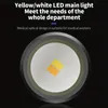 医師と看護師向けのUSB充電式医療用ペンライト - 正確な診断と視認性のための黄色、白、紫色のLEDライト