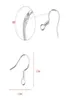 Sterling 925 Silverörhänge Fynd Fishwire Hooks Ear Wire Hook French Hooks Smycken DIY 15mm Fish Hook Mark 9257024068