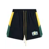 Pantalones cortos para hombres Rhude Diseñador Transpirable Verano Moda Deportes High Street Beach Juventud Baloncesto Calidad 6nz5JHQG