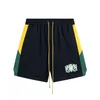 Designer de shorts masculino Rhude masculino esportes de moda respirável high street praia shorts de basquete juvenil esportes de alta qualidade shorts