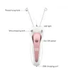Ckeyin Cotton Thread epilator للنساء USB قابلة للإعادة شحن جسم الساق الوجه الكهربائي epilator mini hair remover للسيدات 231227
