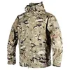 Waterproof Tactical Jacket Men Spring Autumn Multi-pocket Wear-resistant Windbreaker Coat Military Shark Skin Thin Cargo Jackets 231227