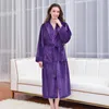 Womens Robe Herfst/Winter Verdikte Badjas Flanellen Nachtjapon Lange Heren Plus Fleece El Pyjama Koppels Drop Levering Otnzy