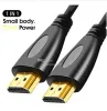 HDMI HD Kable wideo Kable wideo Gold Stated V1.4 1080p 3D kabel dla rozdzielacza rozdzielacza HDTV 1080p 1M 1M 1M 2M 3M 15M LL