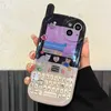 Cell Phone Cases 14 Pro Max Korea Cute Bling Glitter Diamond 3D Cellphone Case For iPhone 14 13 12 11 Pro Max Kawaii Retro Shockproof Soft Cover