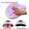 Secador de uñas grande Doube Hands Use 69 LED Lámparas UV para gel Polaco Curado Máquina de manicura Equipo de arte de alta potencia 231226
