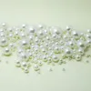 Cały 1000pcs Nowy moda biała mieszane sztuczne perły luźne koraliki 4 mm 6 mm 8 mm 10 mm 12 mm fit European Bracelets DIY299F