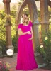 Lace Maternity Dresses Photography Props Sexy Maxi Gown For Pregnant Short Sleeve Women Long Pregnancy Dress Photo Shoots 2024 Summer Clothes Plus Size 4XL