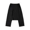 Women's Pants SuperAen 2024 Spring And Autumn Knitted Spliced Hanging Crotch 9-point Harlan Trouser Long