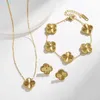 Collares colgantes Classic 4 Four Leaf Clover Designer Jewelry Jewelry Juegos de joyería