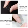 NailPop 600st Gel Nail Tips Acrylic Transparent Full Cover Square/Coffin/Almond Short Press On Fake Nails American Capsule Art 231227