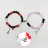 Bracciale rigido 1 paio di braccialetti dell'amicizia con ragno per amici Bff Halloween Natale coppie abbinate