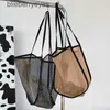 Shoulder Bags Women Mesh Beach Travel Bag Large Capacity Casual Totes for Holding Toys Grocery Picnic Ladies Handbag Shoppingblieberryeyes