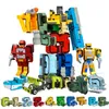 Gudi Assemble des robots Transformation Blocs de construction Action Figure de voiture Modèle de voiture Déformations LETTRES ALPHABET MATH TOYS ÉDUCATIONS 231227