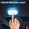 1 st LED Touch Light Mini Wireless Car Interiör Belysning Auto Tak Tak Läslam