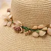 Wide Brim Hats Korea Women's Summer Hat Uv Protection Trim Straw Girls Outdoor Beach Travel Casual Fashion Cool Bucket