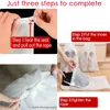 100Pcs Non Woven Shoe Dust Covers Dustproof Drawstring Clear Storage Bag Travel Pouch Bags Home Organization 231227