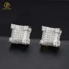 RTS 보석류 스터드 귀이 샤인 D 컬러 VVS Moissanite Diamond925 Sterling Silver Luxury VVS Moissanite Stud Earring