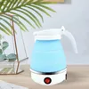 Vattenflaskor Portable Folding Electric Kettle Silicone 600W Compapible US/EU/UK/AU Lätt att använda för camping vandring picknick