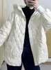 Parkas femininas para baixo 90% pato branco para baixo parka casual feminino grosso quente casaco de neve outwear novo outono inverno feminino com capuz solto j231227