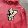 Sweats à capuche pour hommes Vertabrae Patch brodé Logo sweat à capuche hommes femmes 1:1 qualité surdimensionné joli pull lavé détruire