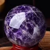 1 st naturlig dröm Amethyst Ball Polished Massage Sphere Ball Reiki Healing Room Decor Crystal Crafts Stone Globe Souvenirs 4-7CM 231227