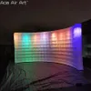 ドアツードアからドアから6m w x 3m hインフレータブルパーティーの背景壁LED照明照明DJ壁の舞台装飾またはイベントのためのDJ壁