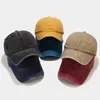 Ball Caps 2023 вымытые винтажные простые бейсбольные шапки мужская и женская общеобразовательная модная шапка с пик