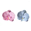 Dekorativa blommor 10st Big Silk Butterfly Orchid Heads Petals Artificial Flower Head For DIY Flores Cymbidium Handmade Wedding Home