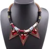 Pendentif Colliers Design De Mode Or Couleur Chaîne Cristal Collier Pierre Spike Gros Chunky Pour Femmes Bijoux Accessoires