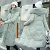 Cappotto da neve Parka Giacca invernale da donna Collo in pelliccia con cappuccio Parka Spessore caldo Giacche femminili Abiti da studente 231226