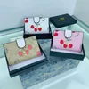 26% KORTING Designer tas Nieuwe Camellia Blossom Cardamom Korte stijl portemonnee Dameshandtas met doos