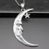 Naszyjniki wiszące księżycowe dla kobiet dziewczyna sliver półksiężyc-moon okazja rocznica urodzin Boże Narodzenie Walentynki Prezenty