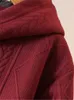 Kvinnorjackor plus storlek Kvinnors Autumn Winter Long Sleeves Woven Tyger Sweatshirt med Pocket Zip-Up Cardigan tjock bomullsjacka J231227