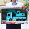 Simulazione di camion in ingegneria di grandi dimensioni per bambini set giocattolo per bambini Cement Auto Flash Model Model Boys Birthday Regalo 231227