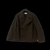 Marka mody le kurtka maire kurtka kieszonkowa kieszonkowa flip kołnierz casual kurtka ciemnobrązowa luźna kurtka komunikatorska