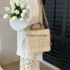 Paglie di borse a tracolla per donne 2023 Summer Weven Rattan Bag Er Beach Boemia Tote Designer Luxury Borse PurseblieBerberryEyes