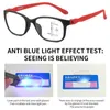 Lunettes de soleil multifocales anti-lumière bleue lunettes de lecture progressives près des rayons bleus lointains bloquant les lunettes carrées TR90 ultralégères