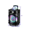 Högtalare kraftfulla 200W Karaoke Soundbox Bluetooth Portable High Power Wireless Trolley Speaker Big Subwoofer Colorful RGB Light with Mic