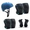 Attrezzatura da pattinaggio a rulli Scooter set di attrezzature per gli sport per esterni per adulti e per bambini, casco per protezione per protezione per protezione del gomito.