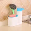 Support de rangement multifonctionnel pour le nettoyage de la cuisine, éponge de lavage, brosse d'évier, distributeur de savon, bouteille, outil d'organisation du bain