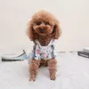 Hundkläder husdjur regnrock tecknad mönster vattentät reflekterande med justerbart elastiskt band fyra ben för utomhus