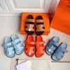 المصمم Oran Slideschypre Slippers Fur Shearling Men's Women's Beach Chypre Classic Buckle Smumnon-Slip Outdoor With Box