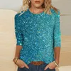 Women's T Shirts Sequin Pack Of Turtle Neck Top For Women Juniors Graphic Tops Womens Mock Long Sleeve The Shirt