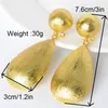 Sunny Jewelry Fashion Copper 18K Gold Plated Scrub Drop Dangle Earrings For Women Daily Wear Party Wedding Gift Classic Ball Ear 231227