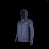 Chándales para hombres GYM Chaqueta deportiva negra Correr al aire libre Ocio Manga larga con capucha Traje de fitness Entrenamiento de baloncesto