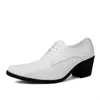 Sapatos de vestido quinceanera couro natural homens casamento 2024 saltos nupciais menino branco esporte tênis faculdade treino sneakers