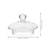 Zestawy naczyń obiadowych Teapot Lid Glass Clear Teacup Wymiana do czajnika delikatne wymienne staub